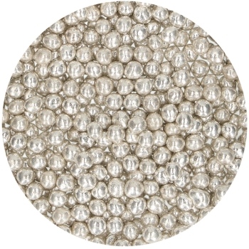 Zucker Perlen Soft - Metallic Silber